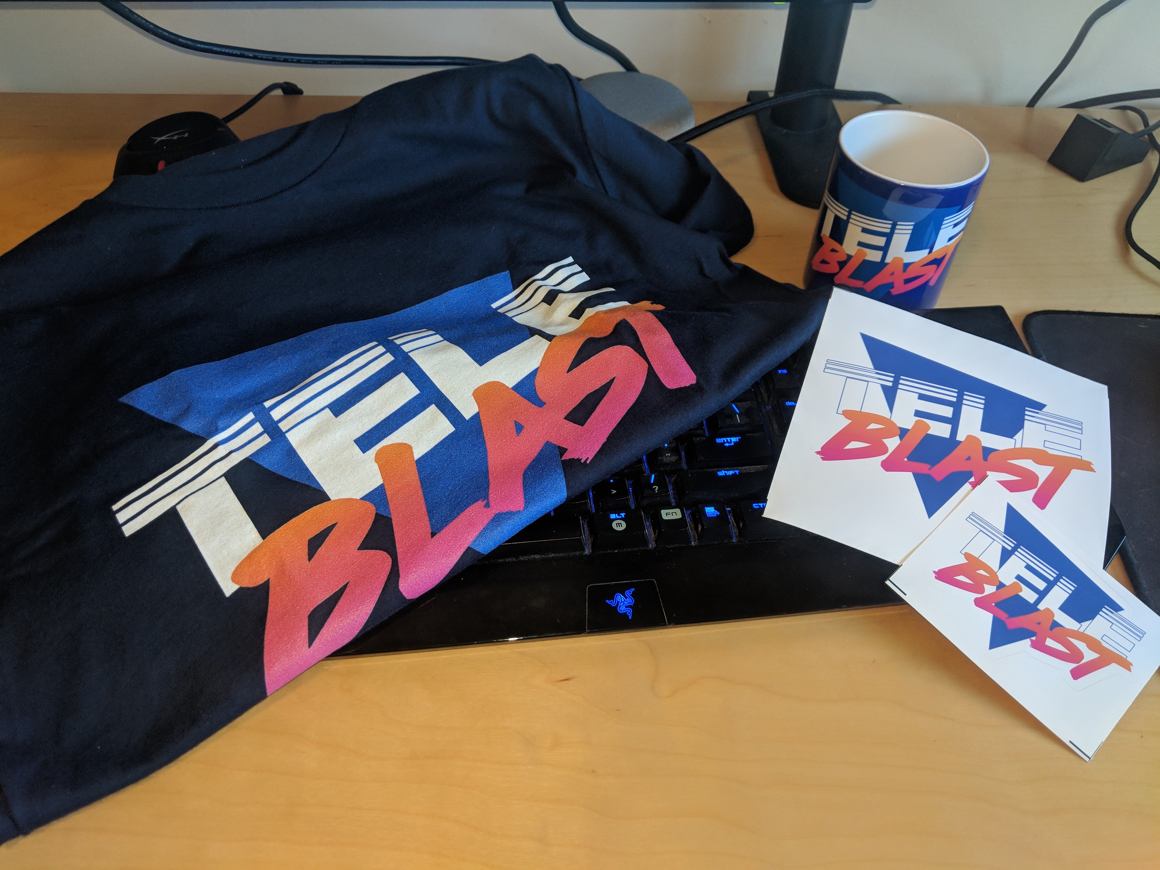 TeleBlast merchandise